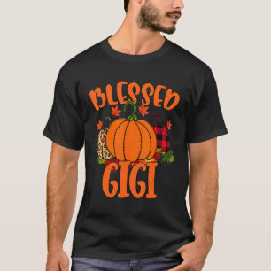 Gesegnetes Gigi Pumpkin Leopard Dankbarkeit Gratef T-Shirt