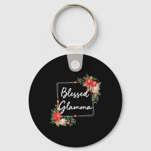 Gesegnetes Glamma Floral Arrow Design für Weihnach Schlüsselanhänger