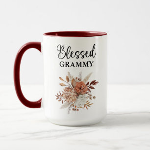 Gesegnetes Grammy   Psalm 127:3   Fall Floral Tasse