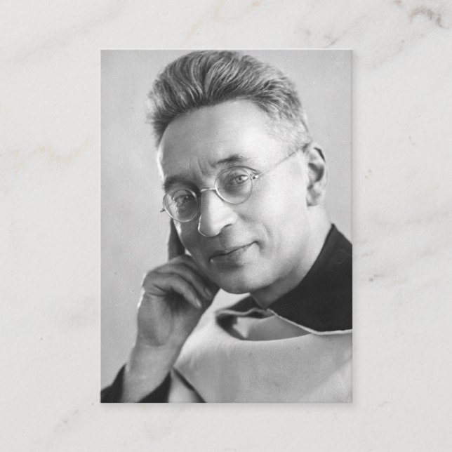 Gesegnetes Heiliges Titus Brandsma katholisches Ge Platzkarte (Vorderseite)