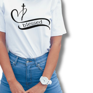 Gesegnetes Herzkreuz T-Shirt