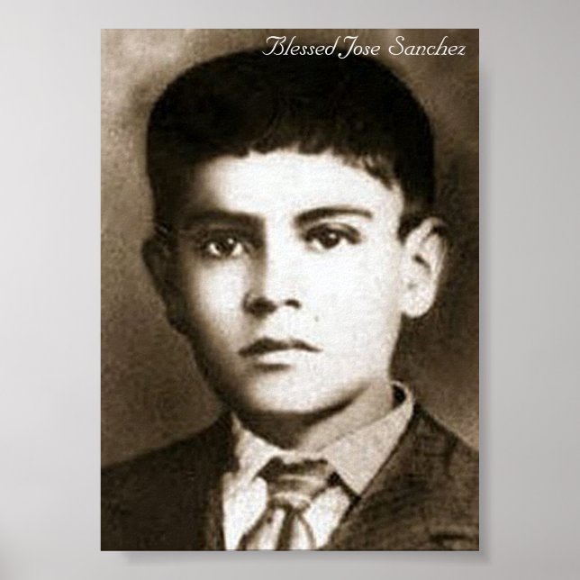 Gesegnetes Jose Sanchez Poster (Vorne)