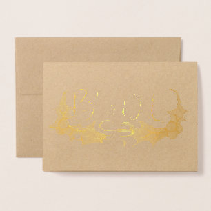 Gesegnetes Julfest Folienkarte