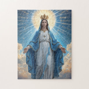 Gesegnetes Jungfrau Maria Bild Puzzle