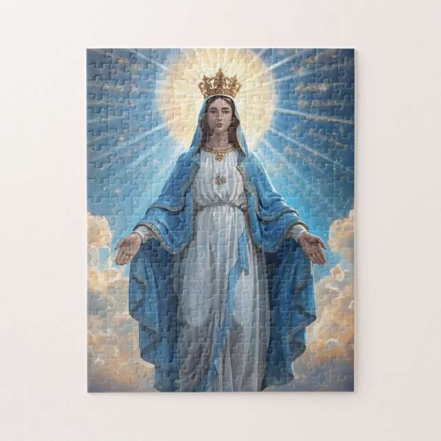 Gesegnetes Jungfrau Maria Bild Puzzle (Vertikal)