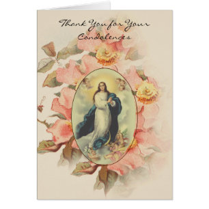 Gesegnetes katholisches Beileid Jungfrau-Marys