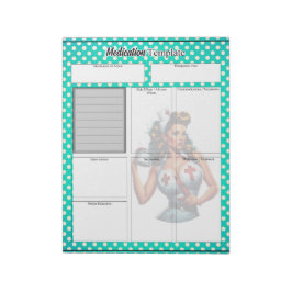 Gesegnetes Krankenpflegemittel _ Vorlage für die M Notizblock