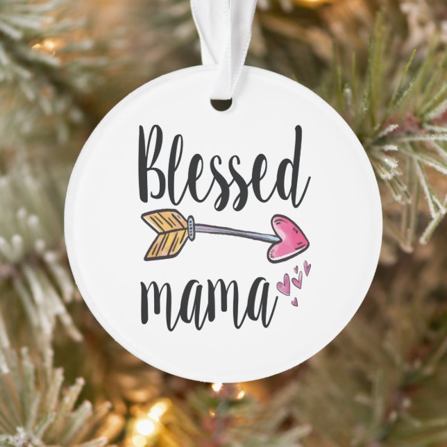 Gesegnetes Mama-Geschenk für Mama Ornament (Baum)