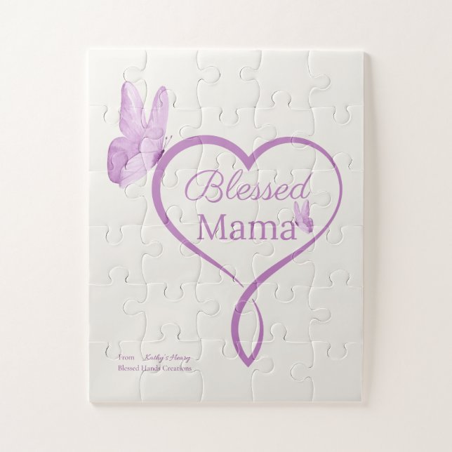 Gesegnetes Mama Puzzle – Christliches Geschenk (Vertikal)