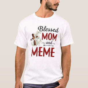 Gesegnetes Meme für Frauen Blume Dekorationsmeme T-Shirt