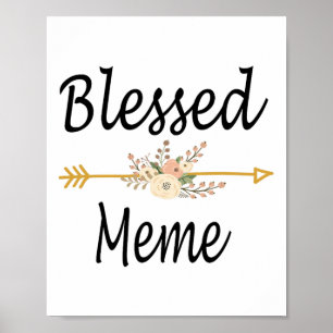 Gesegnetes Meme Muttertag Süße Geschenke Poster