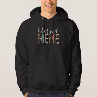 Gesegnetes Meme Süßer Leoparden Druck Hoodie