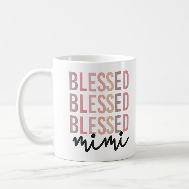 Gesegnetes Mimi | Geschenke für Mimi Oma Kaffeetasse (Links)
