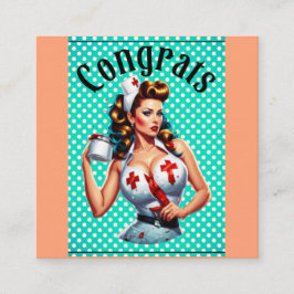 Gesegnetes Nurse Pinup Begleitkarte