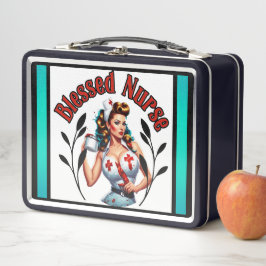 Gesegnetes Nurse Pinup Metall Brotdose