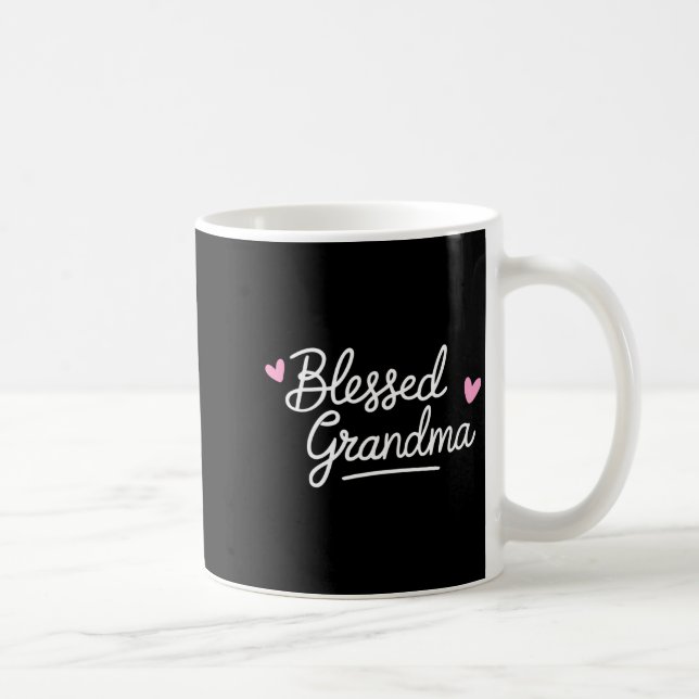 Gesegnetes Oma-Shirt Frauen Großmutter Mütter da Kaffeetasse (Rechts)