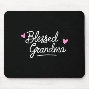 Gesegnetes Oma-Shirt Frauen Großmutter Muttertag Mousepad