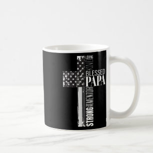 Gesegnetes Papa-Amerikanische Flagge Christliche r Kaffeetasse