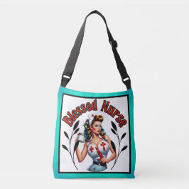 Gesegnetes Pinup Nurse Tragetaschen Mit Langen Trägern
