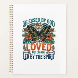 Gesegnetes Schmetterling-Christen-T-Shirt-Design_1 Planer