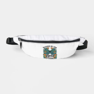 Gesegnetes Schmetterling-Christen-T-Shirt-Design ( Bauchtasche