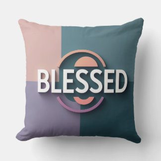 Gesegnetes Throw Pillow|Christliche Zuhause Décor  Kissen