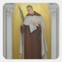 Gesegnetes Titus Brandsma Carmelite Priest Heilige Quadratischer Aufkleber