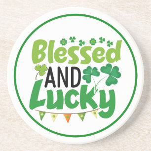 Gesegnetes und Glückliches St. Patrick’s Day Desig Getränkeuntersetzer