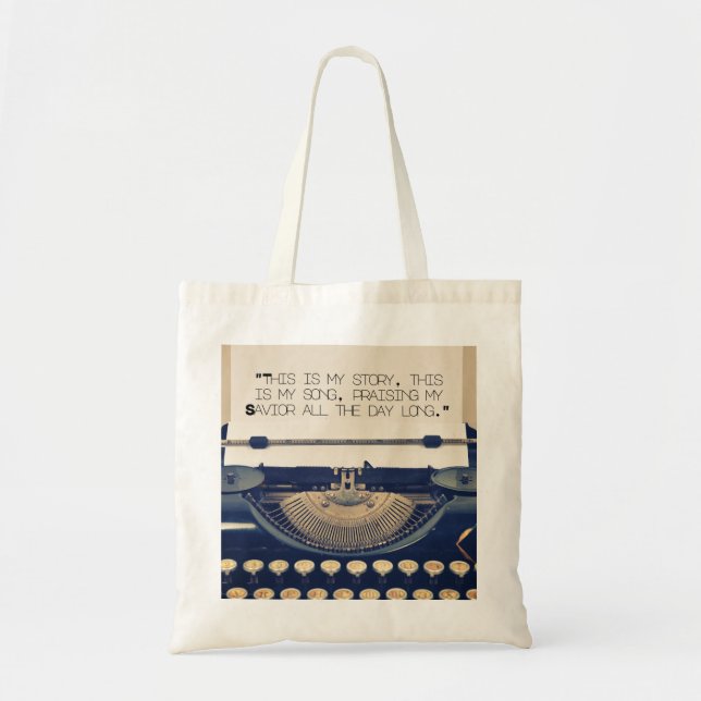 "Gesegnetes Vermögen" Tote Bag - Christliche Hymne Tragetasche (Vorne)