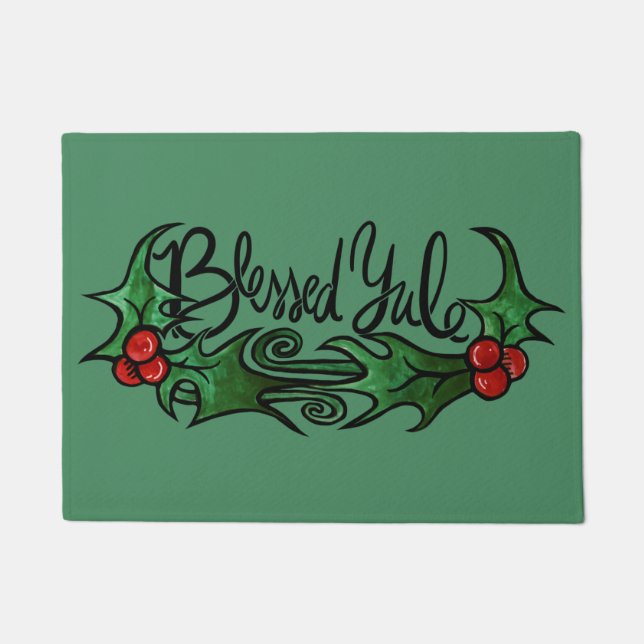 Gesegnetes Weihnachten Fußmatte (Vorderseite)