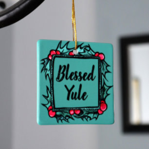 Gesegnetes Weihnachten Keramikornament