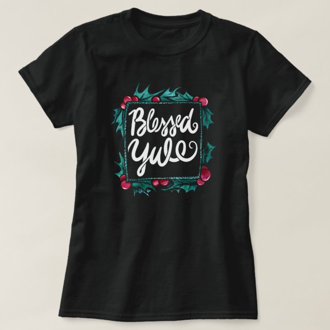 Gesegnetes Weihnachten T-Shirt (Design vorne)