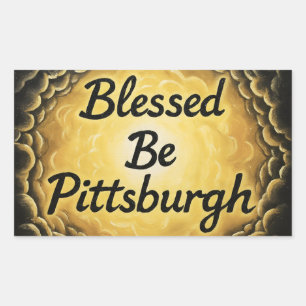GesegnetSeiPittsburgh Rechteckiger Aufkleber