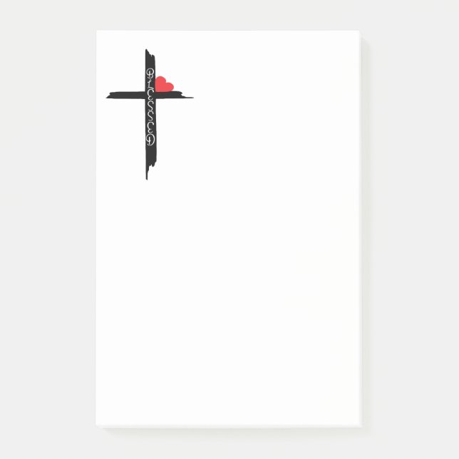 Gesegte Kreuz Notizblöcke Post-it Klebezettel (Vorderseite)