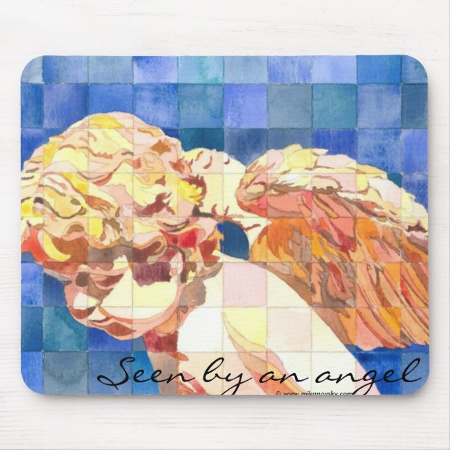 "Gesehen durch einen Engel" mousepad (Vorne)