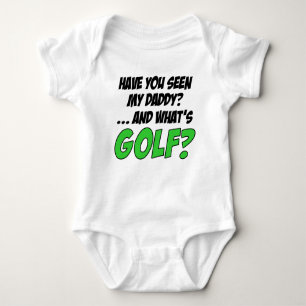 Gesehen meinem Vati-lustigen Golf Baby Strampler