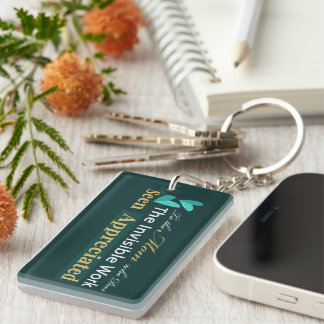 "Gesehen und geschätzt" Schlüsselanhänger-Geschenk Schlüsselanhänger