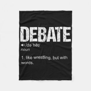 Geselliges Debattierteam Diskurs Krieg des Wortes Fleecedecke
