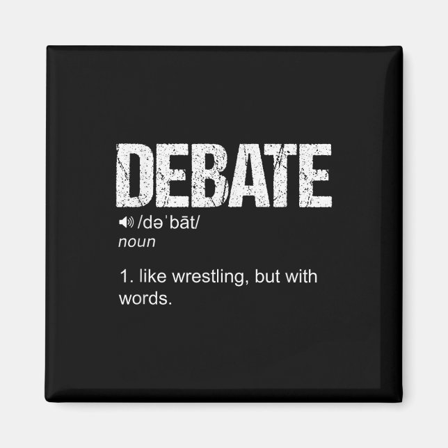 Geselliges Debattierteam Diskurs Krieg des Wortes Magnet (Vorne)