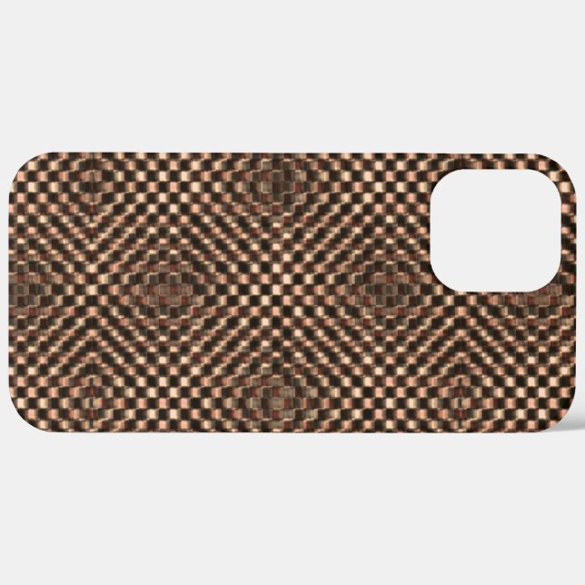 Geselliges und unordentliches braunes Schach über  Case-Mate iPhone Hülle (Rückseite / Rechts)