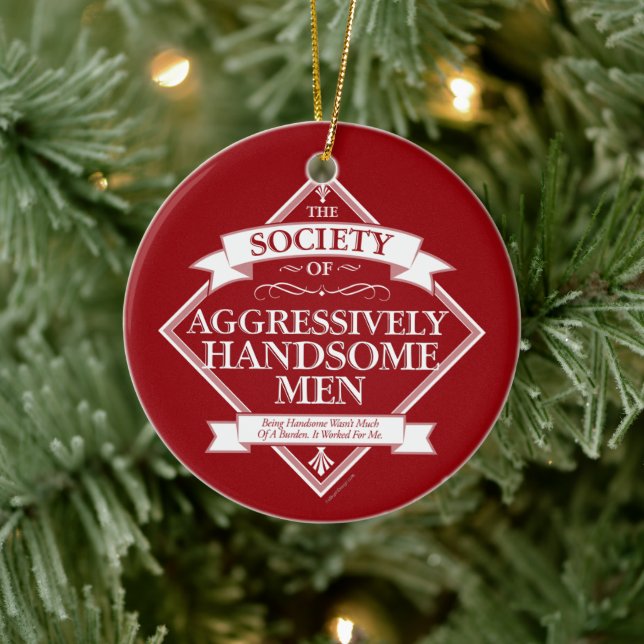 Gesellschaft aggressiv gegen einige Männer Keramik Ornament (Baum)