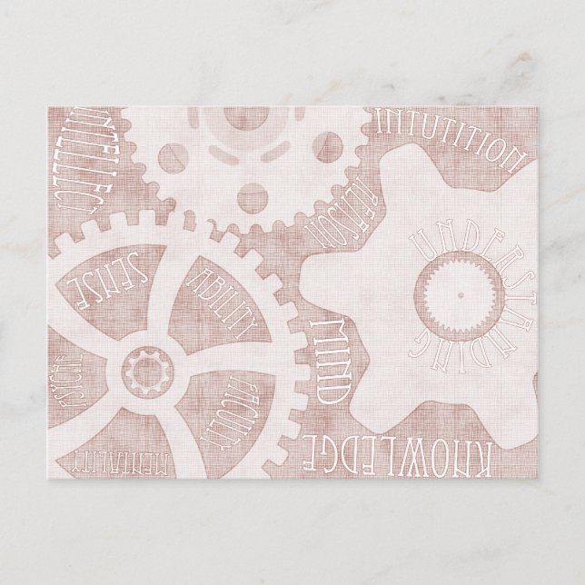 Gesellschaft der Intellektuellen des neuen Jahrhun Postkarte (Vorderseite)