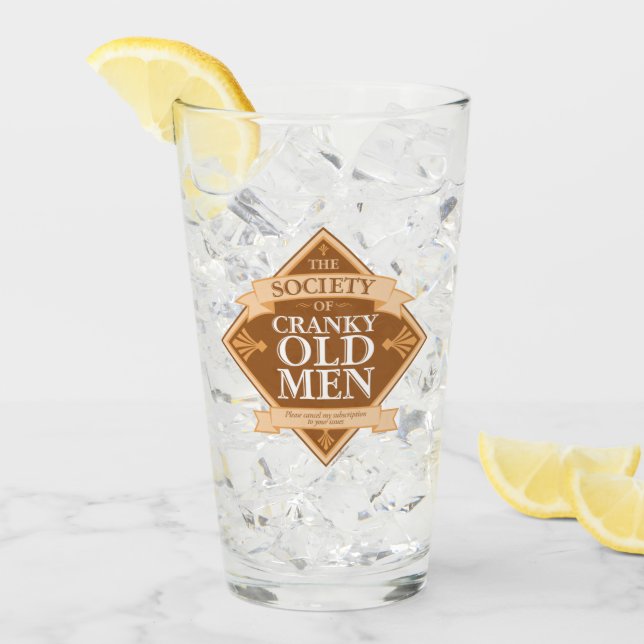 Gesellschaft der kranken alten Männer Glas (Vorderseite Ice)