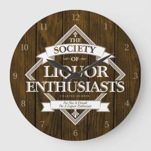 Gesellschaft der Liquor-Enthusiasten Großuhr Große Wanduhr