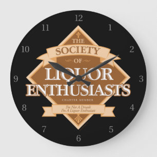 Gesellschaft der Liquor-Enthusiasten Großuhr Große Wanduhr