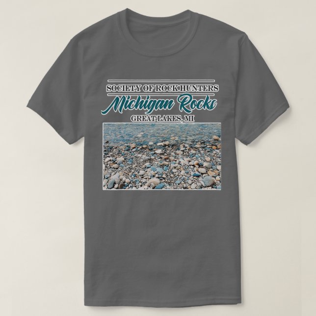 Gesellschaft der Rockjäger Michigan Rocks T-Shirt (Design vorne)