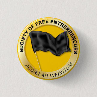Gesellschaft des freien Unternehmer-Knopfes Button