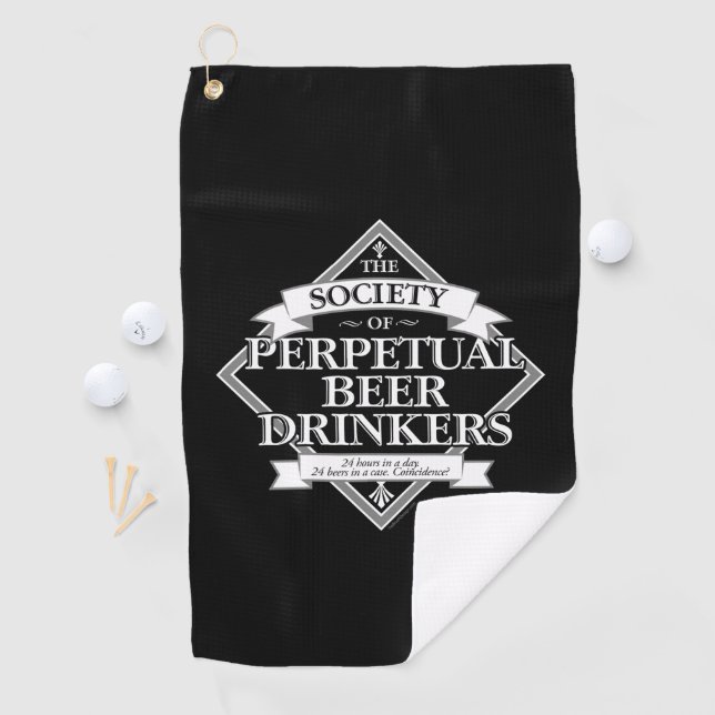 Gesellschaft für Perpetual Beer Drinkers Golf Towe Golfhandtuch (Insitu)