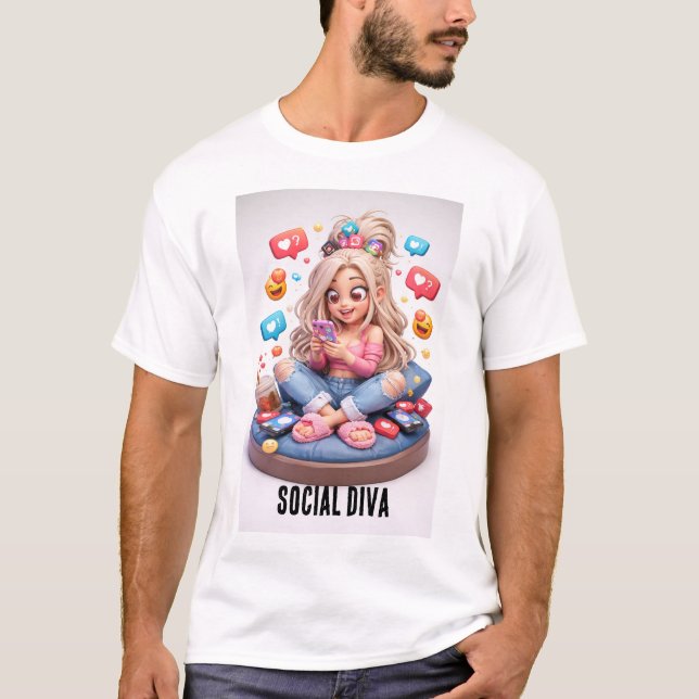 gesellschaftlicher Star  T-Shirt (Vorderseite)