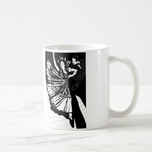 Gesellschaftstänze-Tasse Kaffeetasse (Rechts)